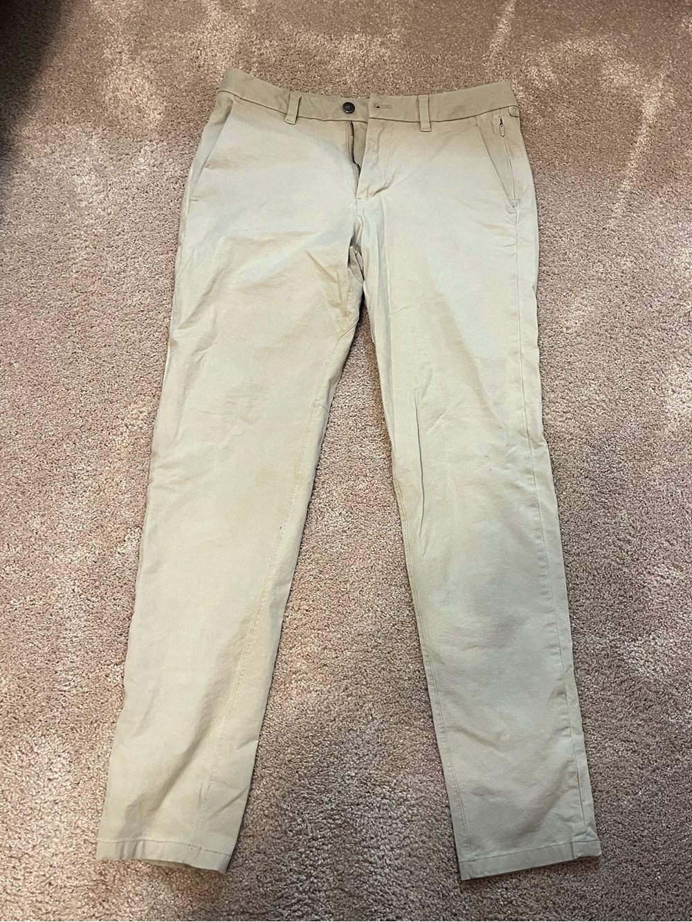 Lululemon Men's Slim Pants in Light Khaki